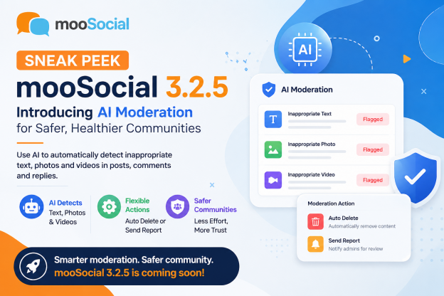 mooSocial AI moderation
